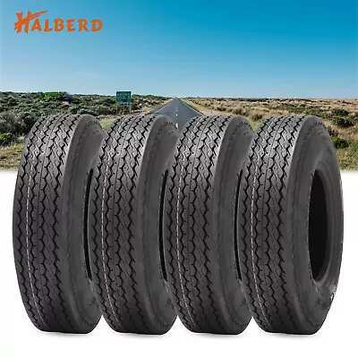  Set 4 4.80-8 Trailer Tires 6Ply 4.80x8 Load Range C Boat Highway Tyres Tubeless • $99.96