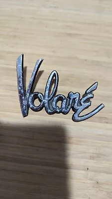 Vintage Plymouth Volare Fender Script Emblem • $19.95