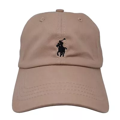 Polo Ralph Lauren Leather Strapback Baseball Hat Khaki • $35.99