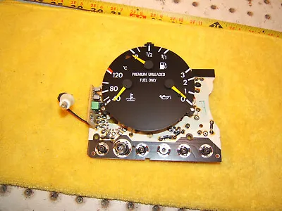 Mercedes Late W201 190E 2.3L 4 Cyl VDO FuelOILTEMP Cluster Genuine OEM 1 Gauge • $299