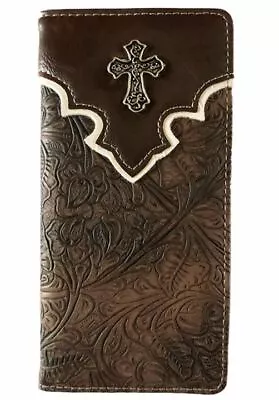 Cross Men Wallet Western Bifold Check Book Style W089-55 Brown • $10.99