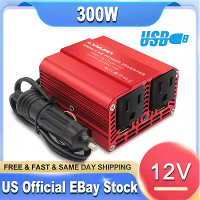 300w Car Power Inverter Dc 12v To Ac 110v Sine Wave Converter Adapter USB 2 AC • $17.99