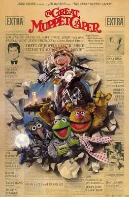 THE GREAT MUPPET CAPER Movie POSTER 11 X 17 Jim Henson Frank Oz Dave Goelz A • $11.95