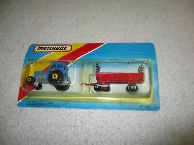 Matchbox Ford Tractor And Trailer Tp-108 New On Card Vintage 1983 • $67.94