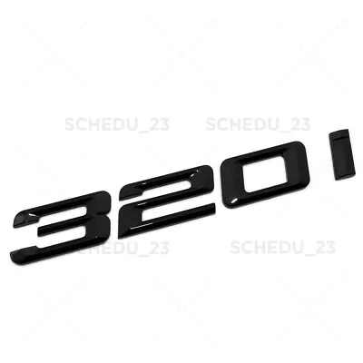 Gloss Black 320i Letter Logo Emblem Car Trunk Lid M Power Series Performance • $13.59