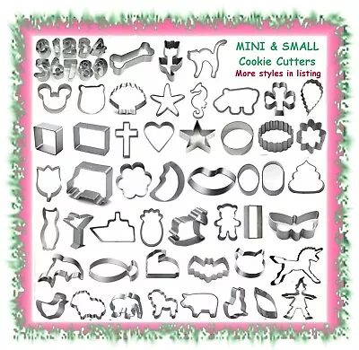 Various Cookie & Fondant Cutters - Mini Small Medium Large Styles - Cake Cupcake • $4.19