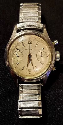 Vintage 1950's Wittnauer Chronograph Ref. 3256 2-Register Venus 188 17J • $157.40