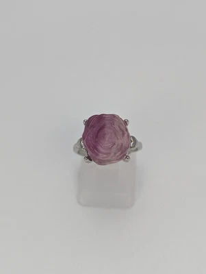 £14.99 • Buy Rainbow Fluorite Rose Rings Adjustable