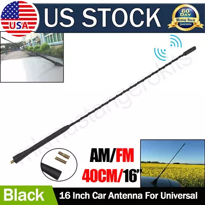 16inch Antenna Aerial AM FM Radio Replacement Car Auto Roof Mast Whip Universal • $5.08