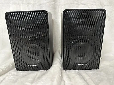 Realistic Minimus 7 Bookshelf Speakers 40-2030C 40W Steel Case Japan Tested • $44.99