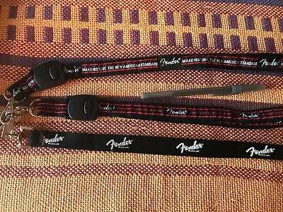 Lot Of Three - Fender Guitars Amplifiers Lanyards • $21.99