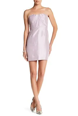 J.Crew Women's Silk Taffeta Strapless Mini Dress Hushed Violet Size 12 • $14.99