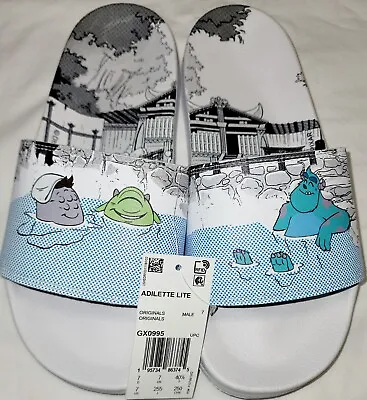  Adidas Disney Pixar Adilette Lite Slides Monsters Inc Men’s Size 7 NWT GX0995 • $72