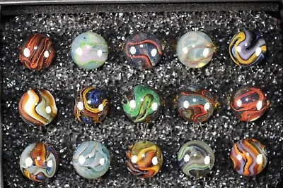 Dave's Appalachian Swirls  Pennsboro Buddies Patriots  Box Of Marbles • $30