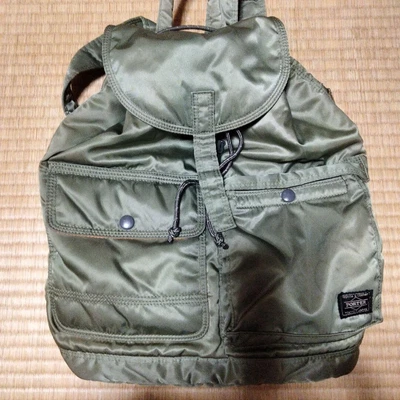 $129 • Buy Yoshida Porter Tanker Backpack Sage Green Khaki Bag Used Japan