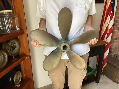 Marine Salvage Brass Torpedo Propeller  21” • $116