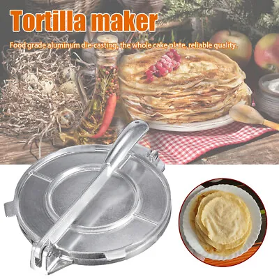 8''tortilla- Pita - Roti - Puri -bread Flat Press Handmade Maker • £22.50