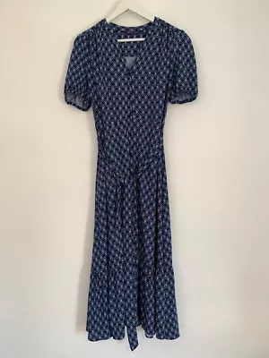 M&S Midi Button Up Tea Dress UK Size 10 Smart Casual Work Office VGC • £17.99