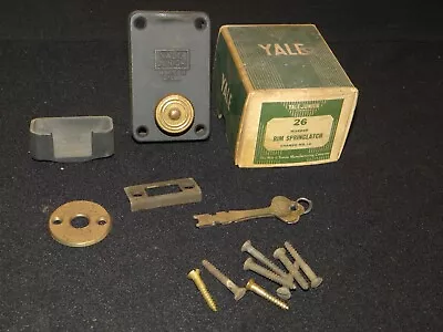 Vintage Yale Junior Disc Tumbler Warded Rim Springlatch 26 Door Lock W/Box NOS • $12.99
