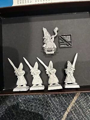 Warhammer Fantasy High Elves Metal Swordmasters Of Hoeth & Trumpeter X5  Metal • $28