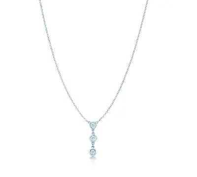New $1600 Tiffany Elsa Peretti Diamonds By The Yard Drop Pendant Sterling Silver • $1400
