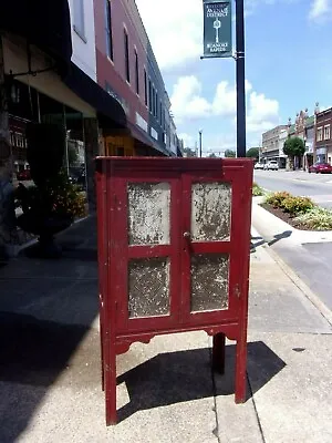 Southern Painted Oak & Pie Safe 19thc • $1800