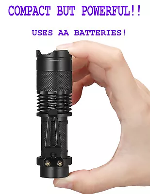 Small  LED AA Flashlight Zoomable Focus Torch Lamp USA • $8.99