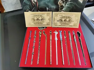 $20.99 • Buy New Harry Potter11 Magic Wands And 2 Tickets Cards Great Gift Box Set