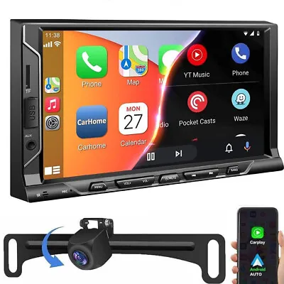 $119.99 • Buy 7in 2Din Car Stereo Radio Mp5 Player Android AUTO/Apple CarPlay+Backup Camera