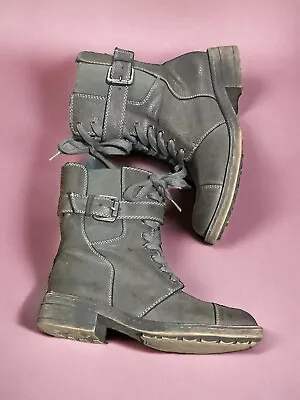 Rocket Dog Military Style Heeled Ankle Boots Zipper & Buckle Accent Size 6.5 • $18.99