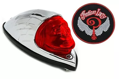 Indian Head Tail Light Larry Rear Fender Lamp 1947-1953 Chief V-Twin 33-1182  X8 • $98.72