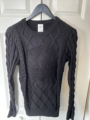 $15 • Buy Disney Marvel Black Panther Cable Knit Sweater Wakanda Forever Men’s Size Small