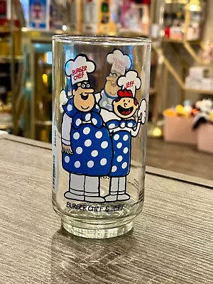 Vintage 1975 Burger Chef And Jeff Character Glass Rare • $50