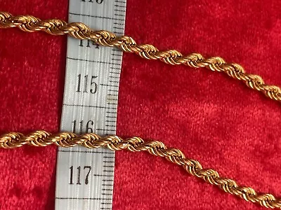 9 Carat Gold Rope Chain 19 Inch • £170