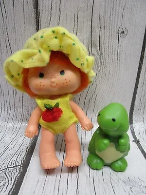 Vintage 1979 Strawberry Shortcake Apple Dumpling Doll & Tea Time Turtle • $19.95