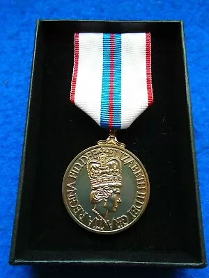 Queens Jubilee 1977 Full Size Medal & Ribbon + Presentation Box Reproduction • £22