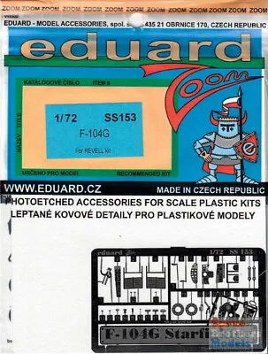 EDUSS153 1:72 Eduard Zoom PE - F-104G Starfighter (REV Kit) • $9.39