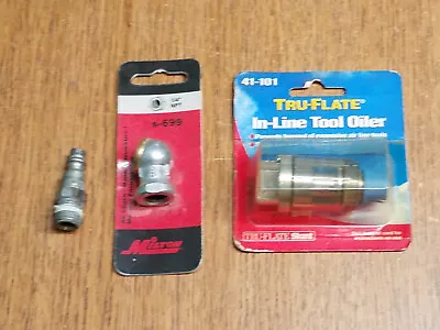 Milton 1/4 FEMALE AIR CHUCK S699 TRu-Flate Inline Filter Lot Of 3 Pieces • $12.50