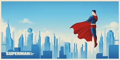 Superman Animated Series By Phantom City Creative Ltd X/225 Print Mondo MINT Art • $150