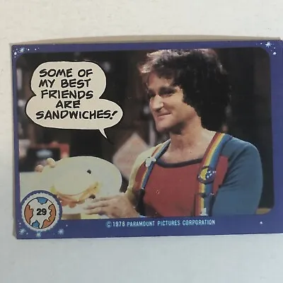 Vintage Mork And Mindy Trading Card #29 1978 Robin Williams • $1.89
