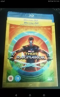 Thor: Ragnarok (3D +2D Blu-ray  2018) Brand New. Cert 12. Incls Slip Cover. • £8.99