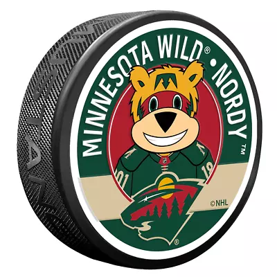 Minnesota Wild Nordy Mascot Textured Puck • $14.99