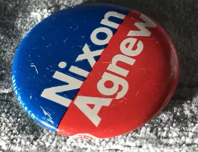Vintage Nixon Agnew Nixon Lodge Campaign Button Pinback Pin • $6.99