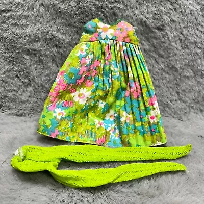 Francie Doll Tenterrific Green Floral Dress & Stockings Tagged TM 1211 • $119.99