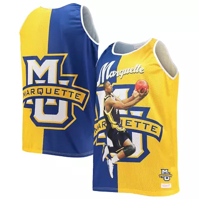 Mitchell&ness Dwayne Wade Marquette Golden Eagles Mesh Jersey Size 2xlt Nwt $100 • $59.99