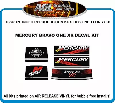 Mercury Bravo One XR Racing Outdrive Reproduction Decal Kit Mercruiser • $18.82