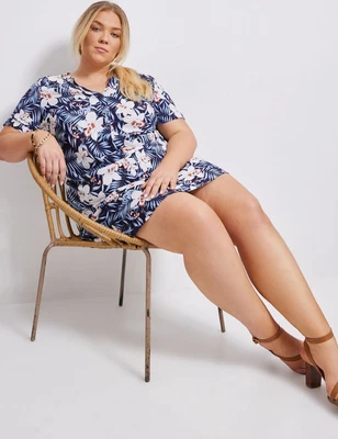 $24.34 • Buy Autograph Woven Short Sleeve Shirt Shift Dress Womens Plus Size Clothing