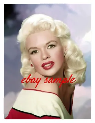JAYNE MANSFIELD COLOR CLOSE UP PHOTO - Hollywood 1950's Movie Star Actress • $7.99