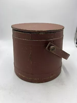 Vintage Painted Firkin Bucket Primitive Style Age Unknown • $65