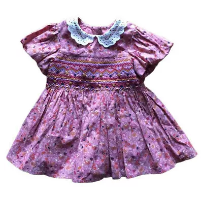 Girls Quality Kids Flower Casual Cloth Dress For Babies • £13.39